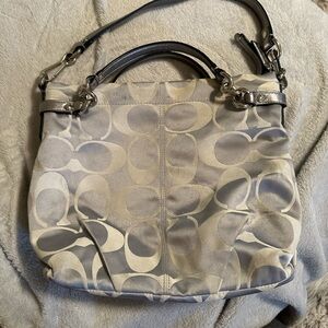 Silver Coach bag—used